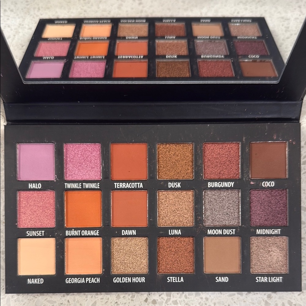 NEW! KAB Cosmetics Day + Night Eyeshadow Palette with Mirror